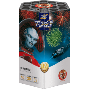 P151599 - Compact VISA POUR L’ESPACE – 19 Comètes et Bombettes Multicolores