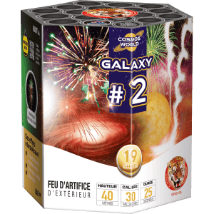 P152507 - Compact GALAXY 2 – 19 Coups Comètes Traçantes Sifflantes Rouge et Vert