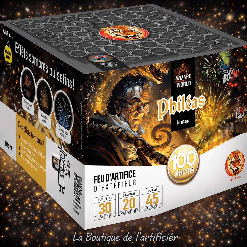 Compact PHILÉAS – 100 Shots Effets Sifflants et Crépitants