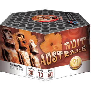 P152408 - Compact NUIT AUSTRALE – 91 Coups Multicolores avec Comètes Traçantes et Sifflets