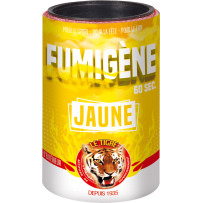 P166024 - Fumigène Jaune en Pot 60 Secondes – Fumée Jaune Intense au Sol