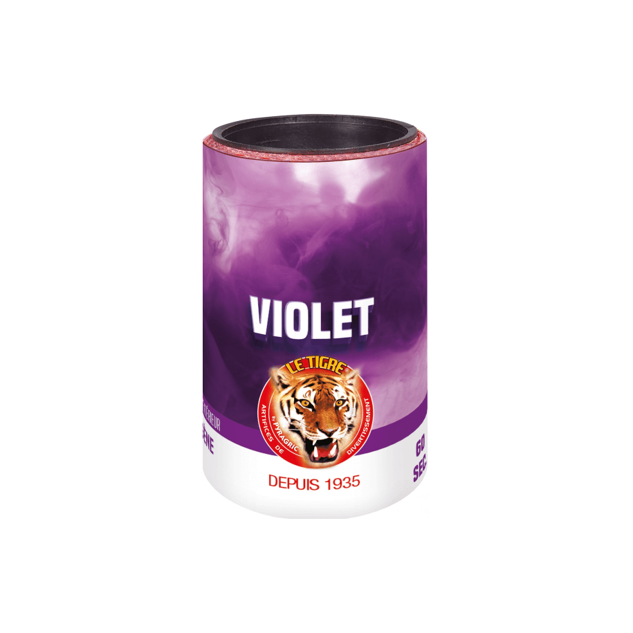 P169039 - Fumigène Violet en Pot 60 Secondes – Fumée Violette Intense au Sol