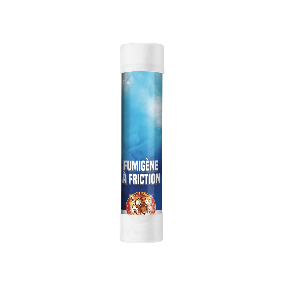 Fumigène Bleu à Friction 60 Secondes – Déclenchement Sans Flamme - La Boutique De L'artificier