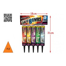 Sachet 5 chandelles Sky Bombs 45m pas cher | La Boutique de l’Artificier