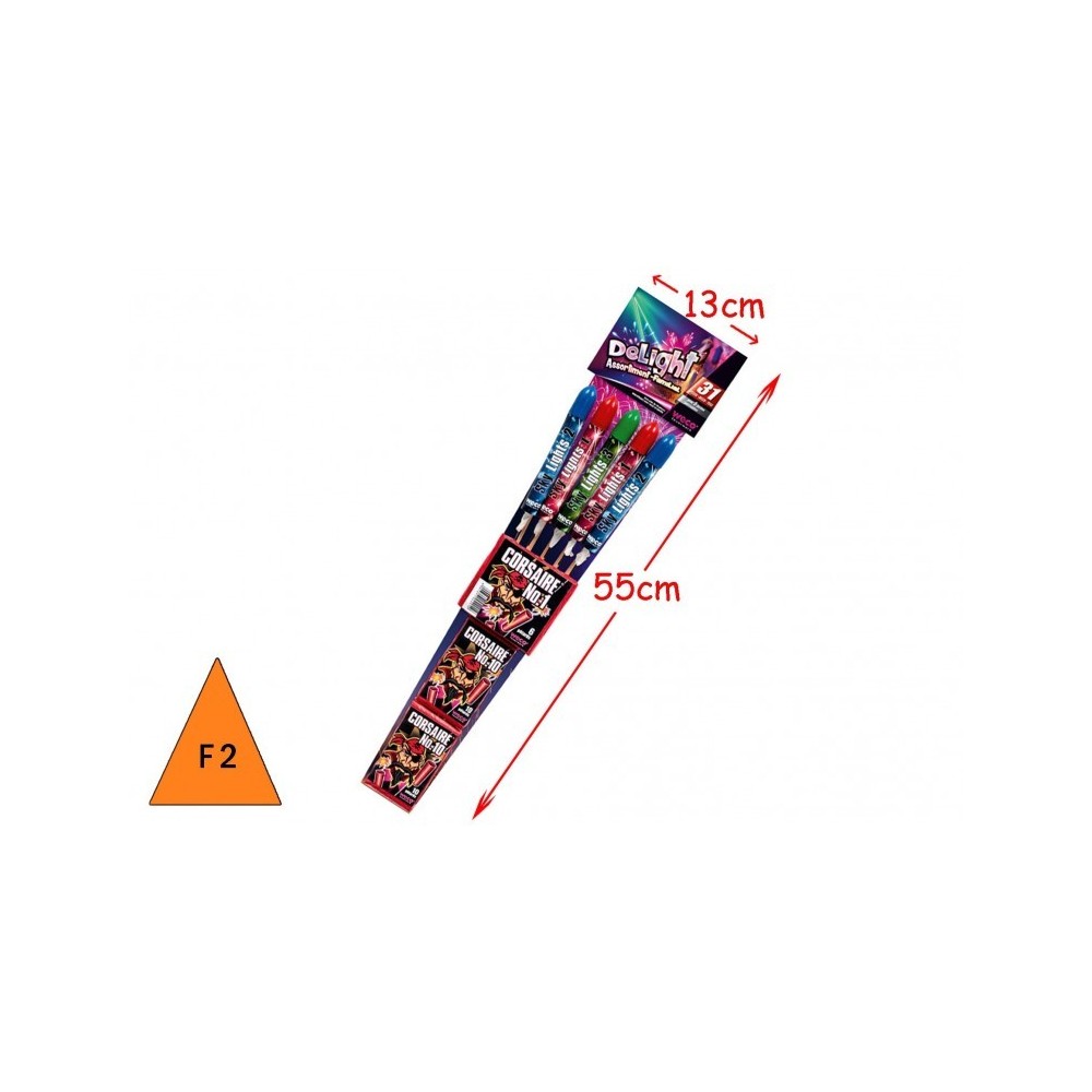 Sachet assortiment 31 artifices Delight pas cher | La Boutique de l’Artificier