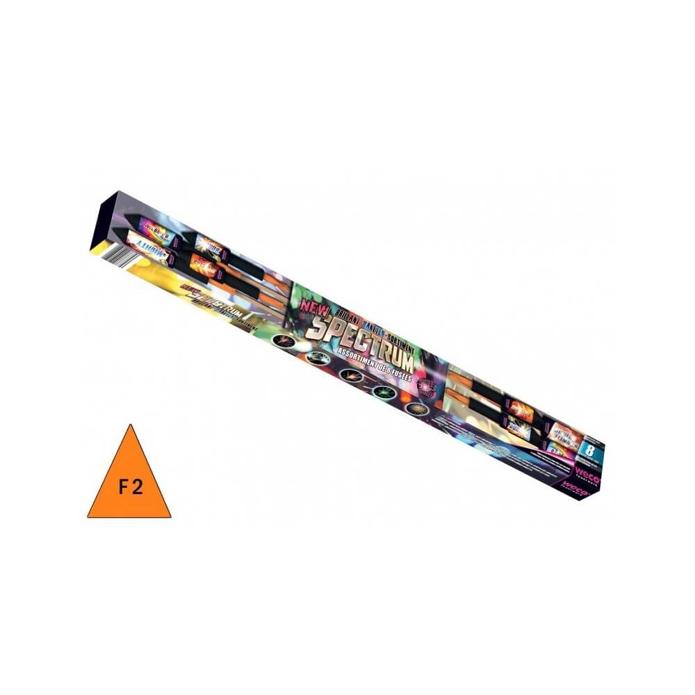 Boîte 8 fusées New Spectrum pas cher | La Boutique de l’Artificier