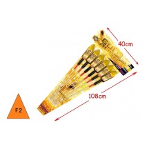 Sachet 6 fusées Or Goldrush pas cher | La Boutique de l’Artificier