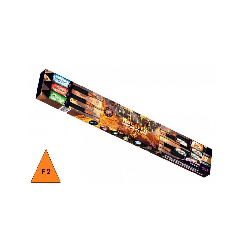 Boîte 9 Fusées Devil’s Rockets Pas Cher | La Boutique de l’Artificier