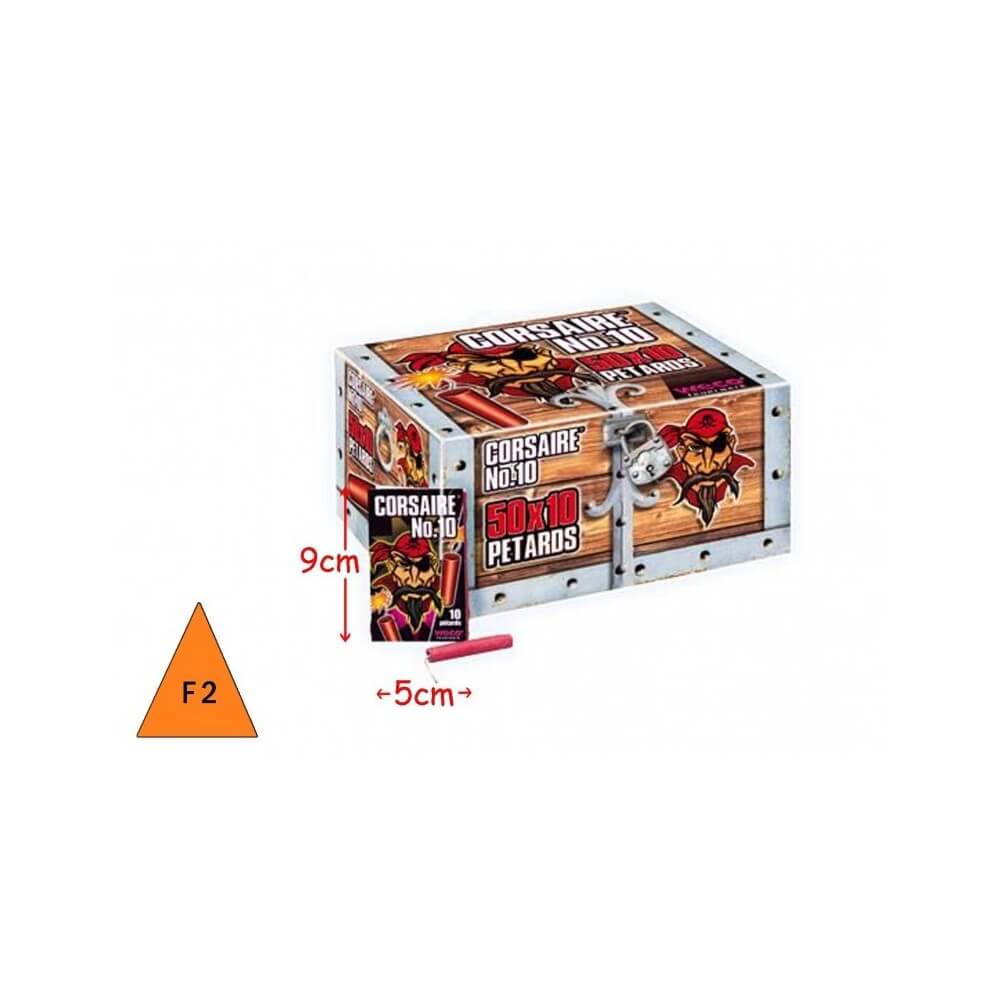 Corsaire N°10 Pétards x10 Pas Cher | La Boutique de l’Artificier
