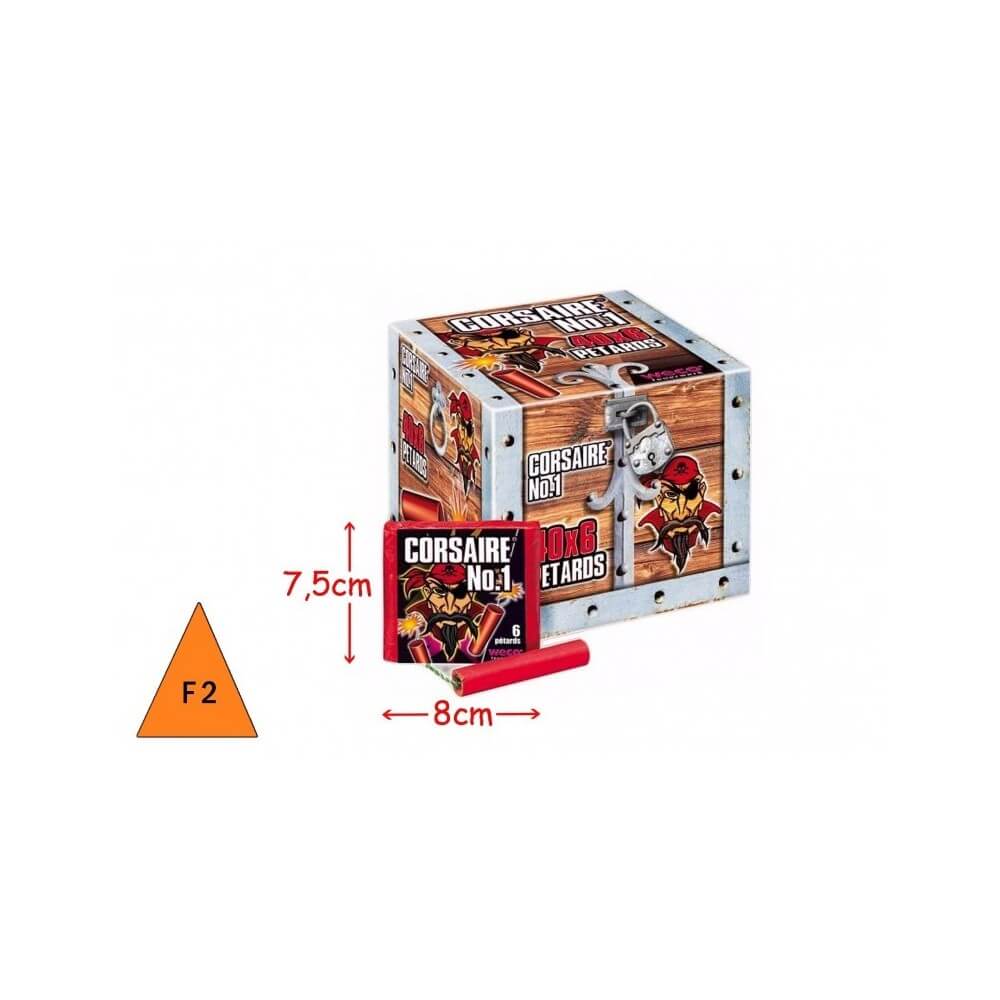 Corsaire N°1 Pétards x6 Pas Cher | La Boutique de l’Artificier