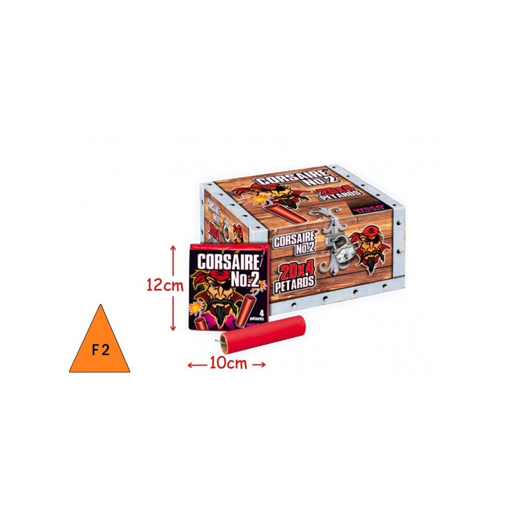 Corsaire N°2 Pétards x4 Pas Cher | La Boutique de l’Artificier