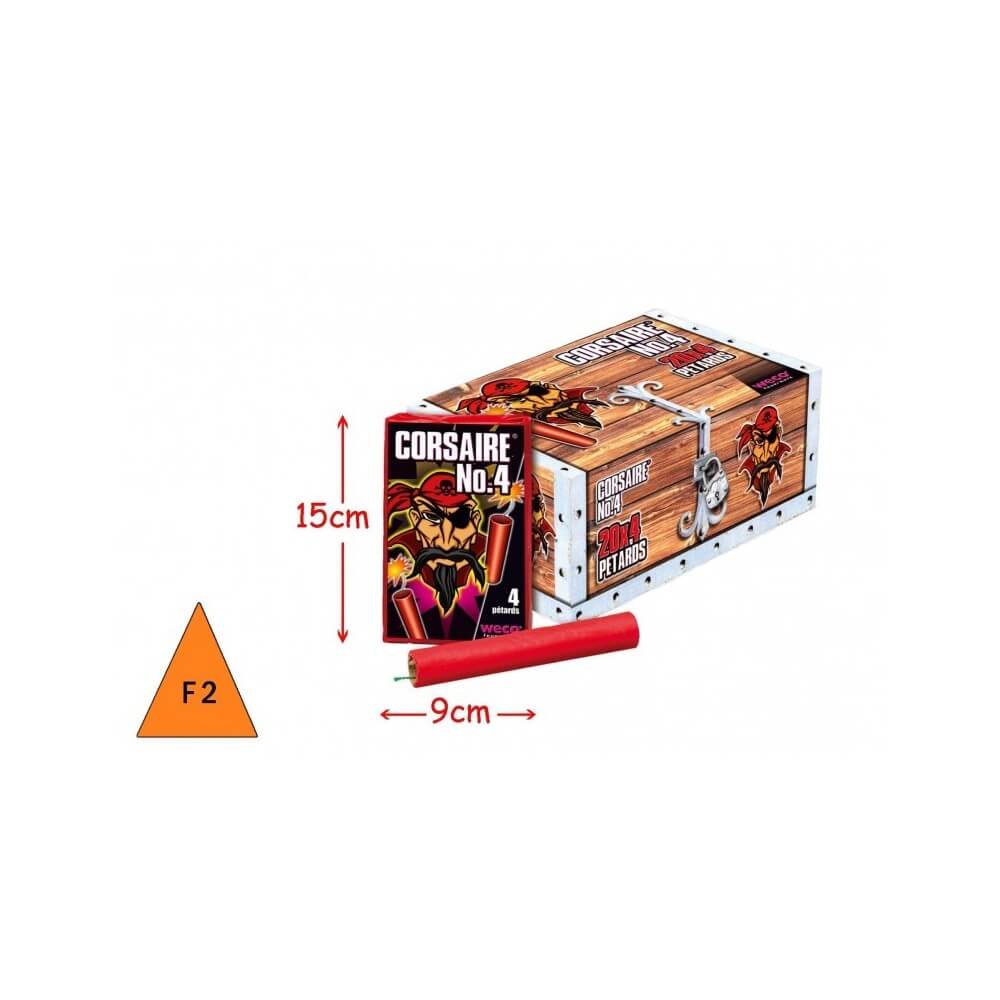 Corsaire N°4 Pétards x4 Pas Cher | La Boutique de l’Artificier