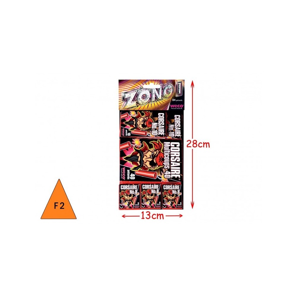 Assortiment 84 Pétards Zong 1 Pas Cher | La Boutique de l’Artificier