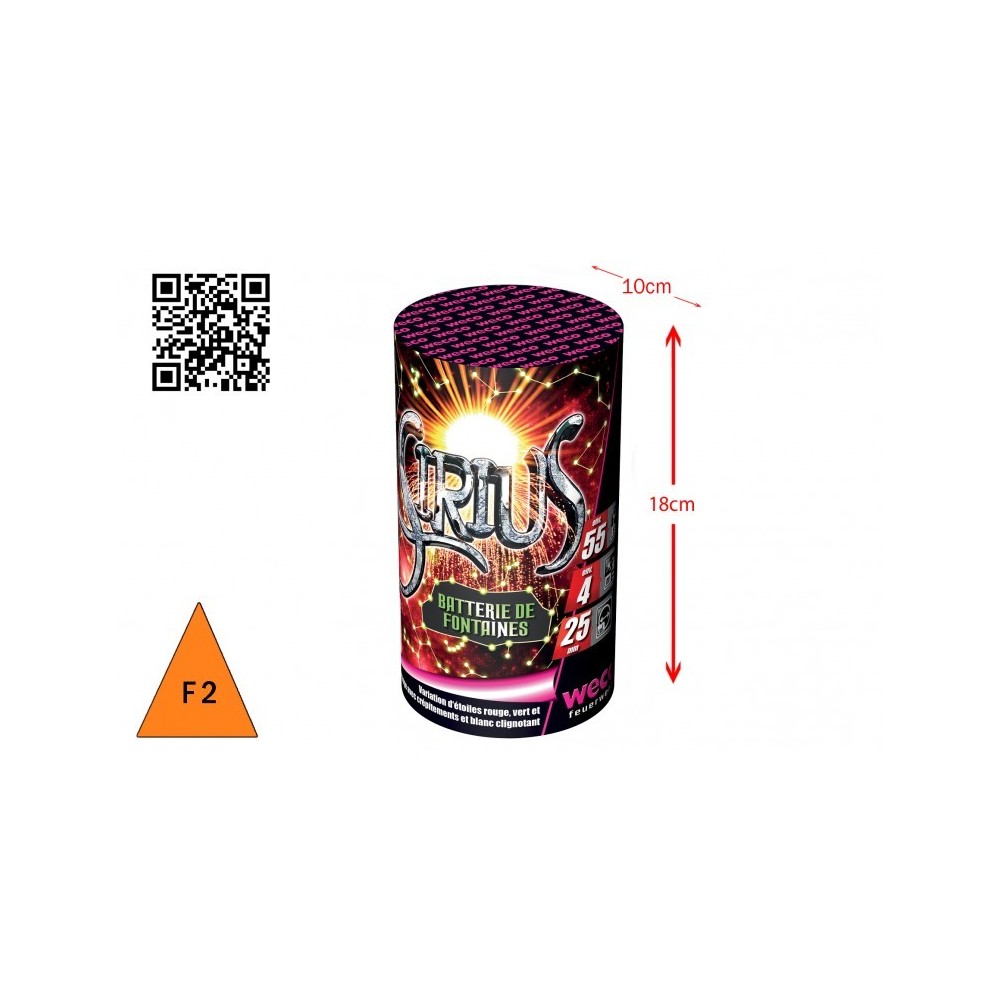 Fontaine Sirius 55 sec 4 m Pas Cher | La Boutique de l’Artificier