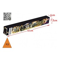 Batterie Hell On Wheels 300 tirs pas cher | Effet mitraillette | La Boutique de l’Artificier