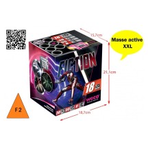 Batterie Fiction 18 départs 30 mm pas cher - La Boutique de l’Artificier