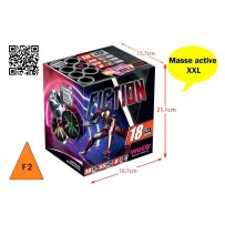 Batterie Fiction 18 départs 30 mm pas cher - La Boutique de l’Artificier