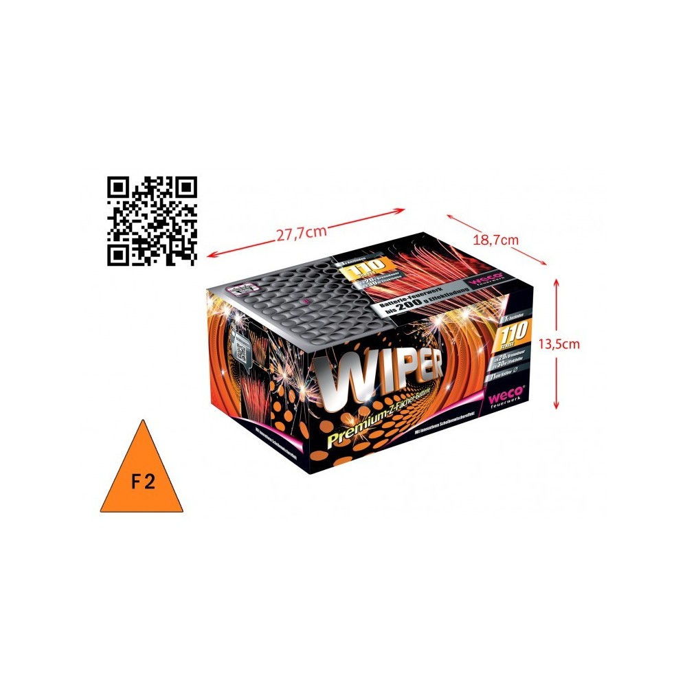 Batterie Wiper 110 départs 11 mm pas cher - La Boutique de l’Artificier