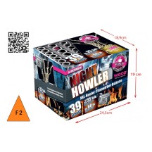 Batterie Night Howler 39 départs 25 mm pas cher - La Boutique de l’Artificier