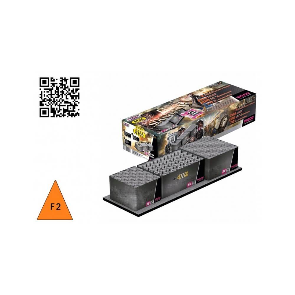 Batterie Final Showdown 206 tirs 13 mm pas cher | La Boutique de l’Artificier