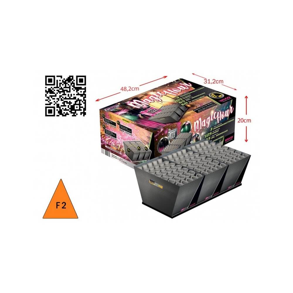 Batterie Magic Hour 105 tirs 25 mm pas cher | La Boutique de l’Artificier