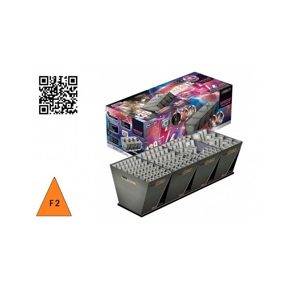 Batterie Thunder Stroke 139 tirs 48 mm pas cher | La Boutique de l’Artificier