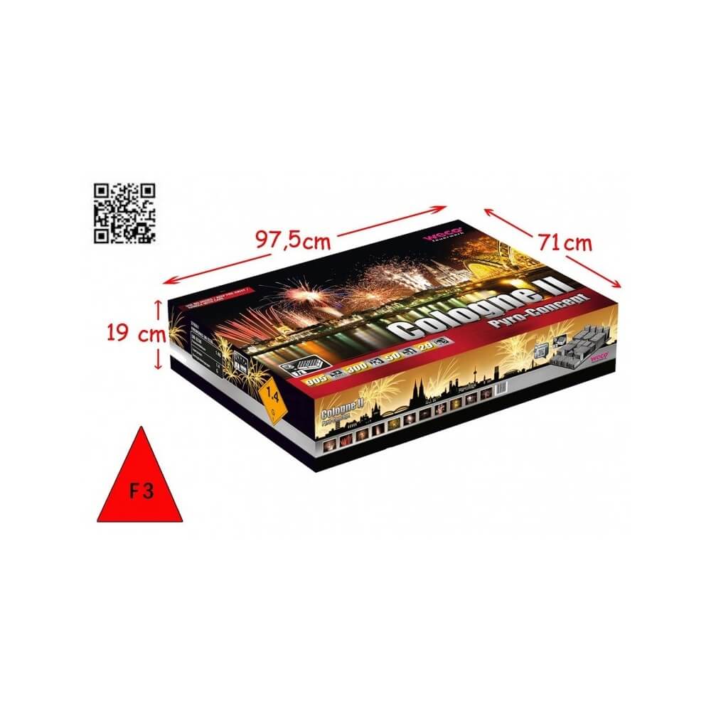 Batterie Cologne 2 905 tirs 300s pas cher | La Boutique de l’Artificier