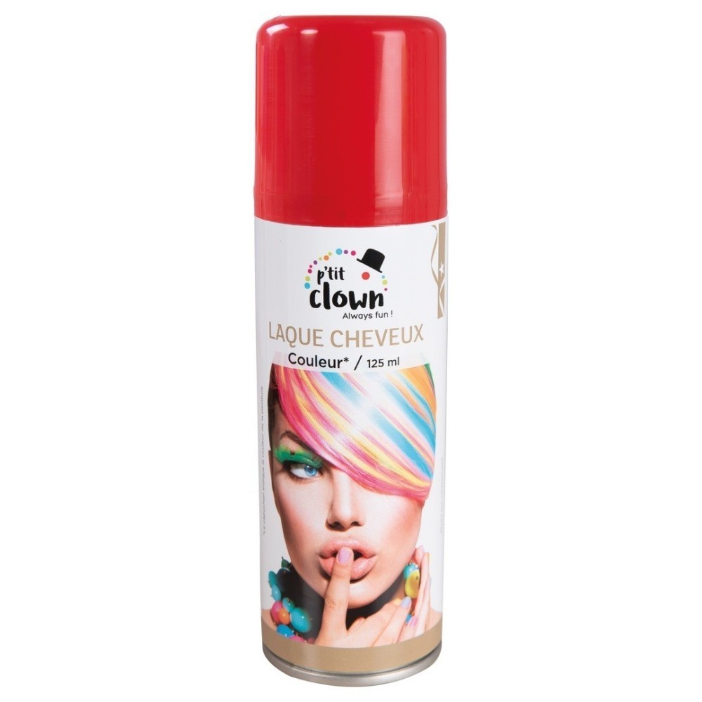 Spray laque cheveux rouge pas cher 125 ml – Coloration temporaire