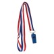 Sifflet France ruban bleu blanc rouge pas cher – accessoire supporter