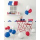 Ballons France 30 cm lot de 12 pas cher – déco bleu blanc rouge