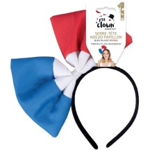 Serre-tête Nœud Papillon – Bleu Blanc Rouge - La Boutique De L'artificier