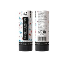 Canon à confettis papier - 11 cm - bleu, blanc, rouge - lot de 2 - La Boutique De L'artificier