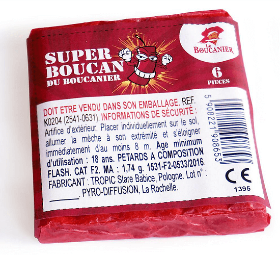 6 PETARDS SUPER BOUCAN