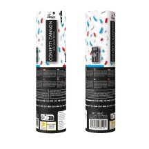 Canon à Confettis Papier 20 cm Bleu Blanc Rouge - La Boutique De L'artificier