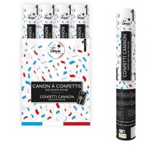 Canon à Confettis Papier 40 cm Bleu Blanc Rouge - La Boutique De L'artificier