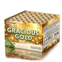 Gracious Gold 40 Coups Silencieux F2 | Batterie Artifice Or 25 mm