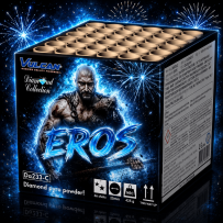 Compact Eros 36 coups - Feu d'artifice à étoiles clignotantes et double crépitant