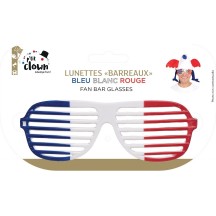 Lunettes à Barreaux Bleu Blanc Rouge pas cher | La Boutique de L'artificier