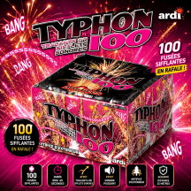 Compact Typhon 100 fusées sifflantes feu d'artifice