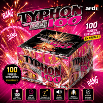 Compact Typhon 100 fusées sifflantes feu d'artifice