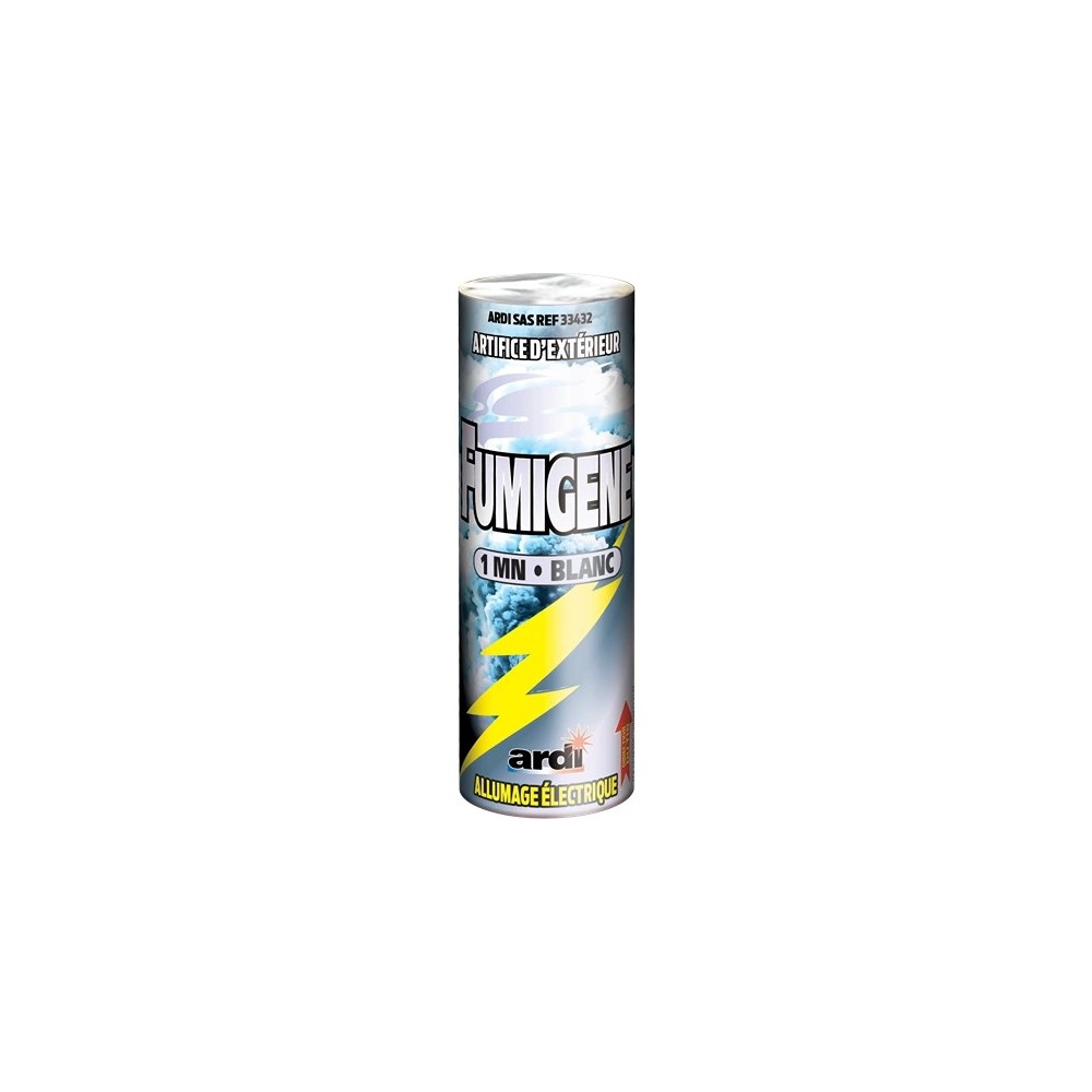 Fumigène électrique blanc 1 minute extérieur | La Boutique de l'Artificier