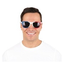Lunettes Bleu Blanc Rouge Homme pas cher | Fiesta Factory