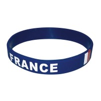 Bracelet souple France tricolore à petit prix | Fiesta Factory