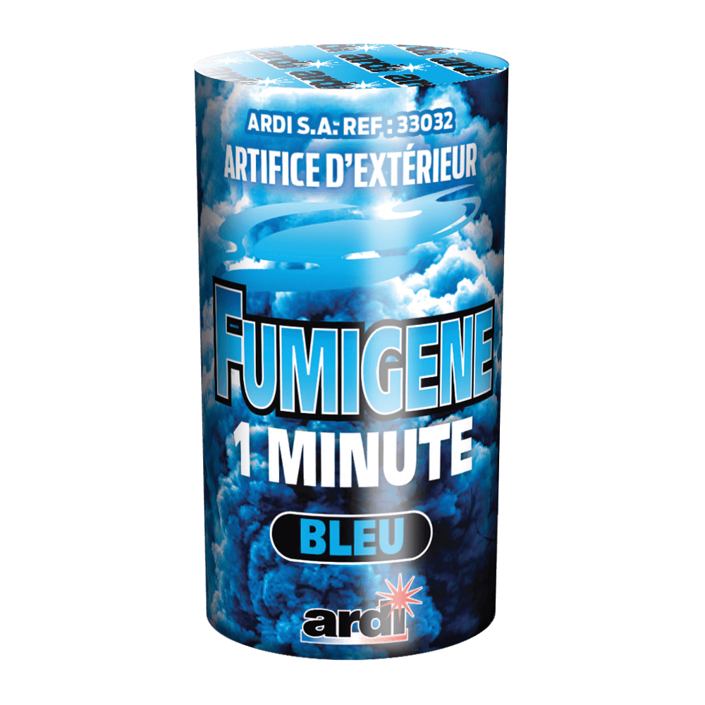 POTS FUMIGÈNE 1MN BLEU