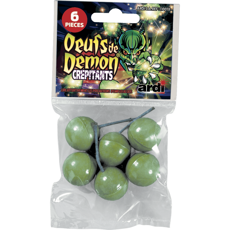 11001X - 6 OEUFS DE BOULET CREPITANT