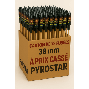 LBDA1234 - Panaché de 72 Fusées de 38mm