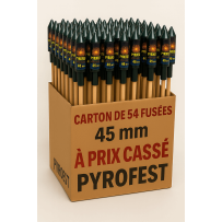 LBDA1233 - Panaché de 54 Fusées de 45 mm