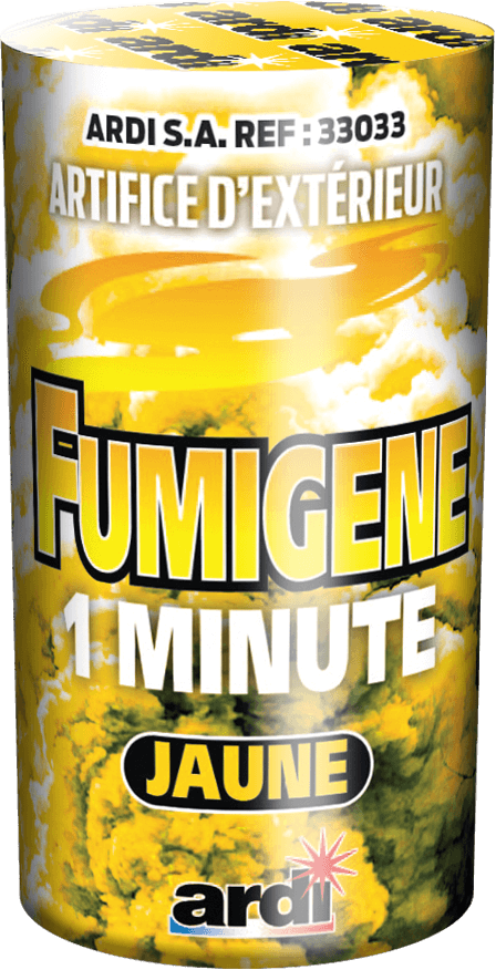 POTS FUMIGÈNE 1MN JAUNE