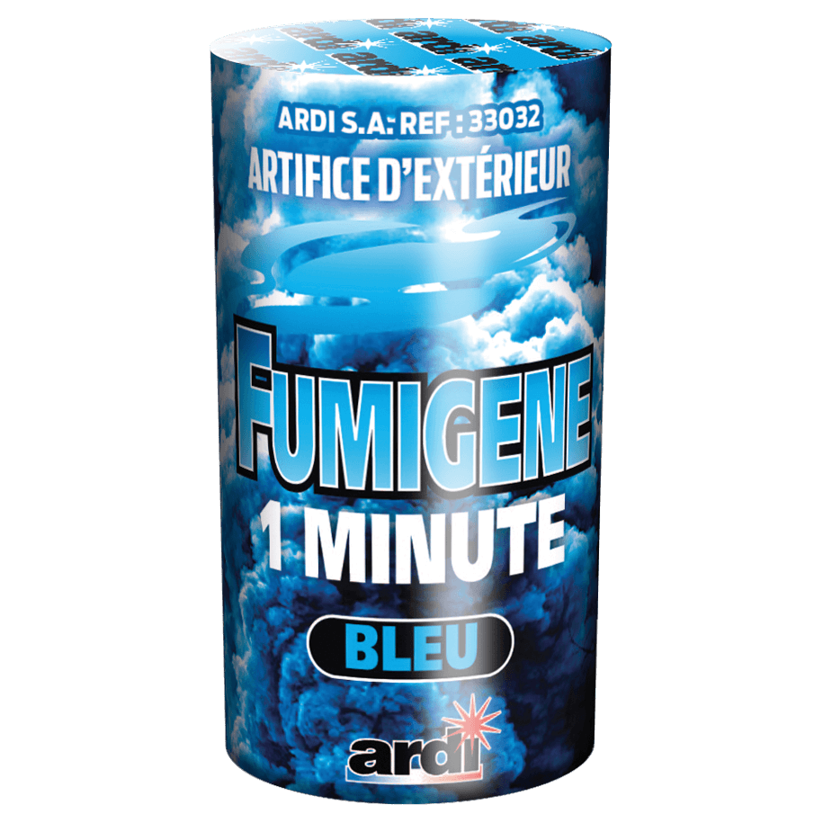 33032 - POTS FUMIGÈNE 1MN BLEU