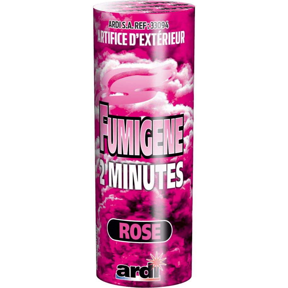 33094 - POTS FUMIGÈNE 2MN ROSE
